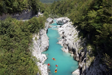 Řeka Soča (www.slovenia.info, photo: Ales Fevzer)