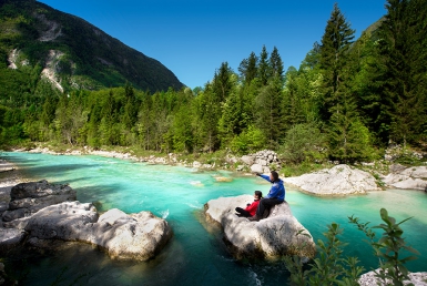 Řeka Soča (www.slovenia.info, photo: Domen Grogl)