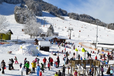 Lyžování v Kranjske Gore (www.slovenia.info, photo: Matjaz Vidmar)